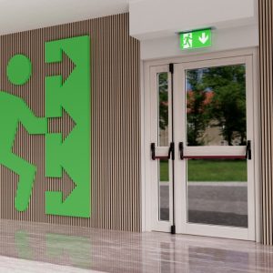 Wooden panic exit doors Esperia by TWT - 1